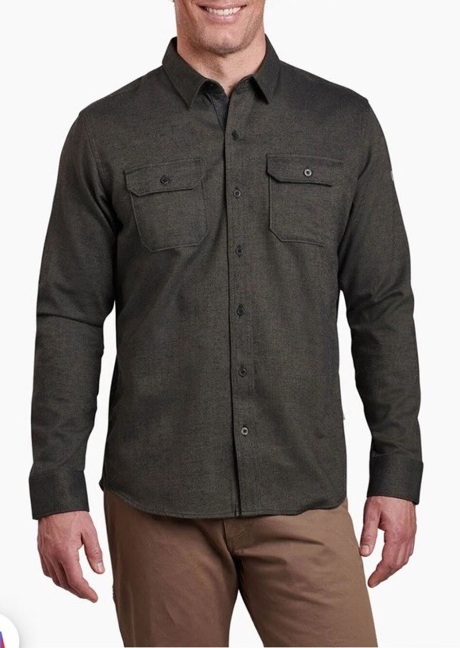 NWT Kuhl Men’s DESCENDR FLANNEL Long Sleeve Shirt Size XL Serpentine #7244